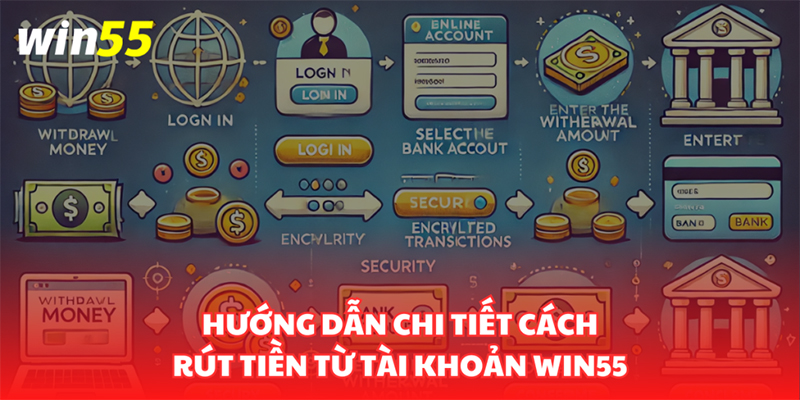 Cụ thể các bước rút tiền Win55 nhanh chóng và chính xác nhất